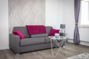 Wohnzimmer Couch Gästewohnung Marthastraße 7