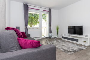 Wohnzimmer TV Gästewohnung Marthastraße 7