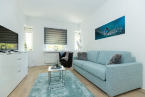 Wohnzimmer Gästewohnung Bahnhofstraße 11