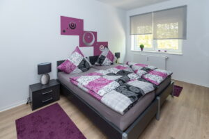 Schlafzimmer Gästewohnung Bahnhofstraße 11