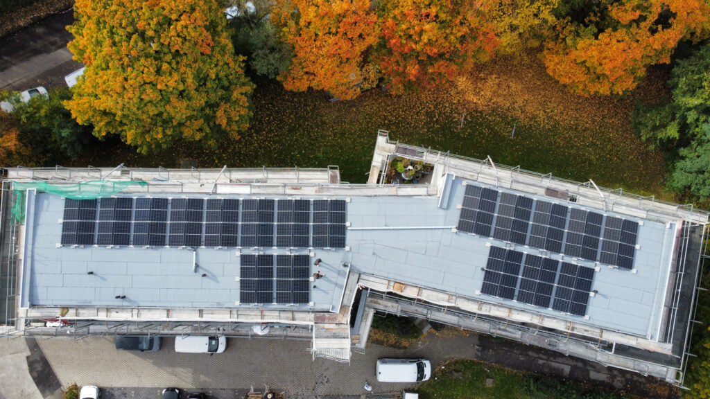 Solarpanel auf Dach